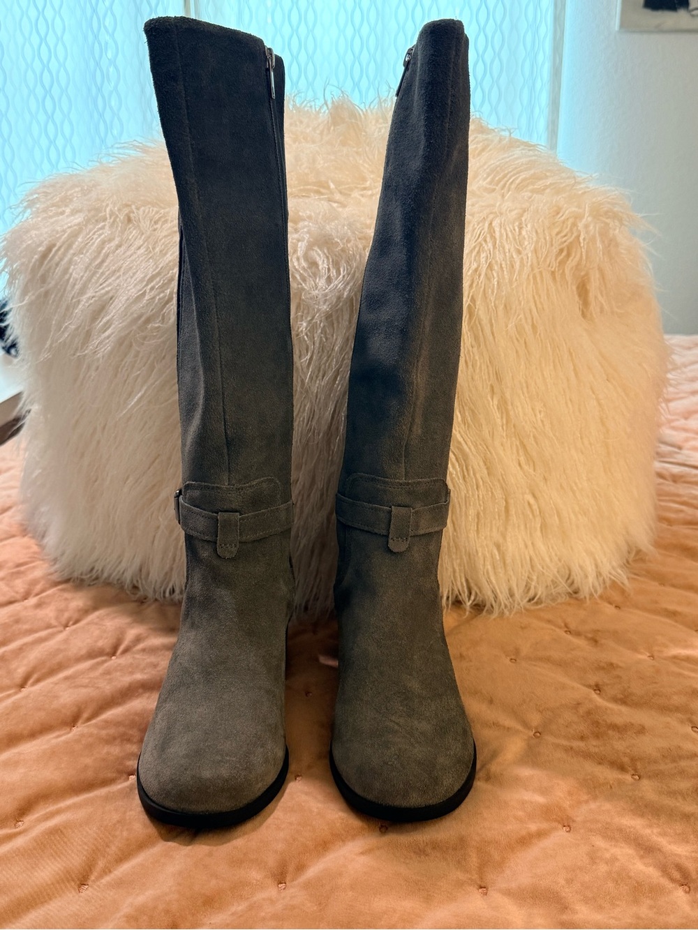 Koolaburra Gray Suede Over-the-Knee Boots
